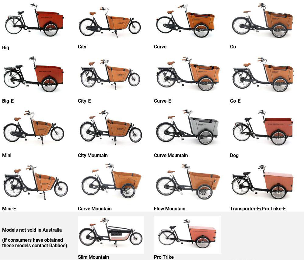 babboe models